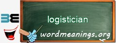 WordMeaning blackboard for logistician